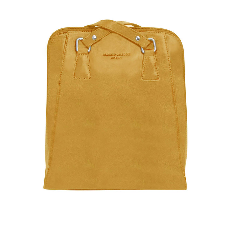 Alberto Bellucci תיק עור גב/ כתף קלאסי גדול ׁ