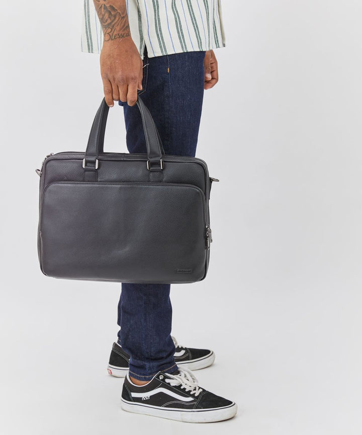 Emanuel תיק עסקים מעור לגבר דגם קלינטון