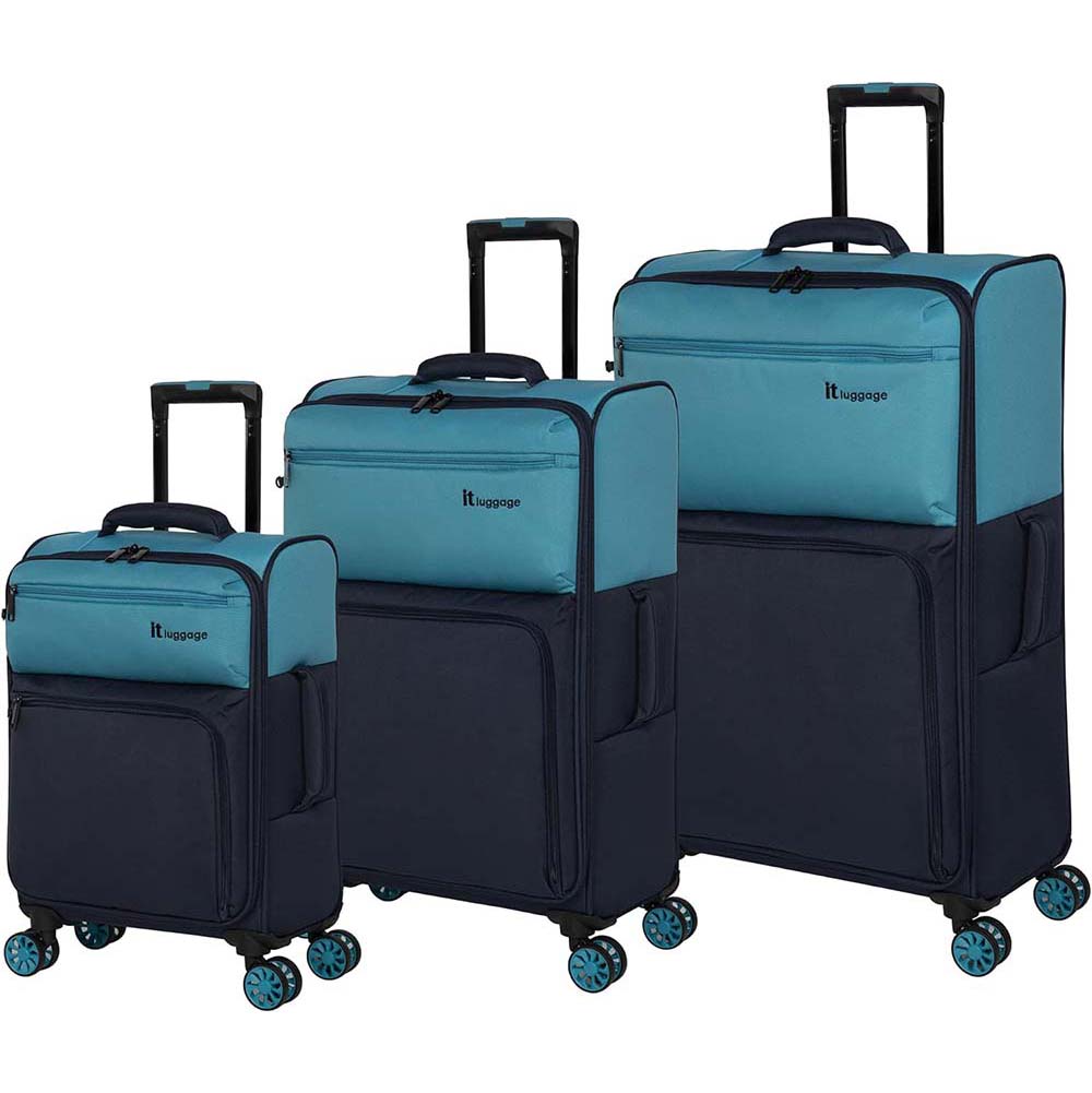 it Luggage Duo-Tone סט 3 מזוודות בד