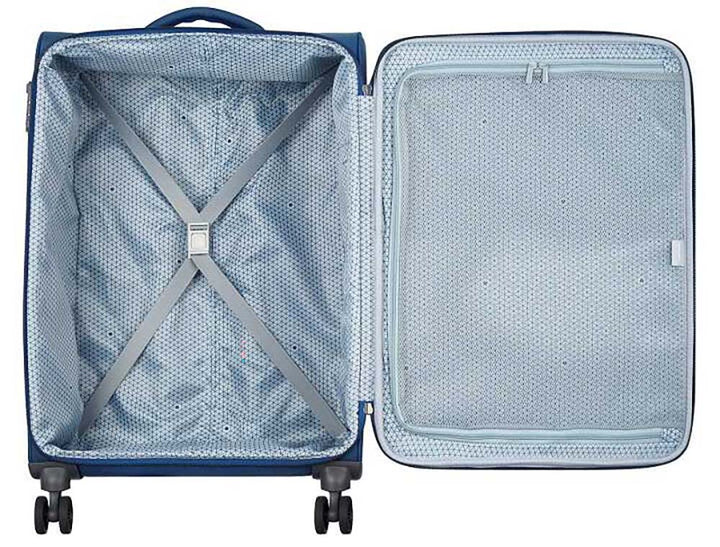 Delsey Caracas סט 3 מזוודות גדולות במיוחד בד רכות