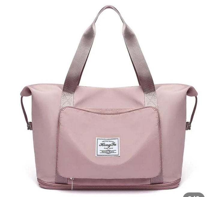 תיק מתקפל לנסיעות מתרחב עם שרוול למזוודה