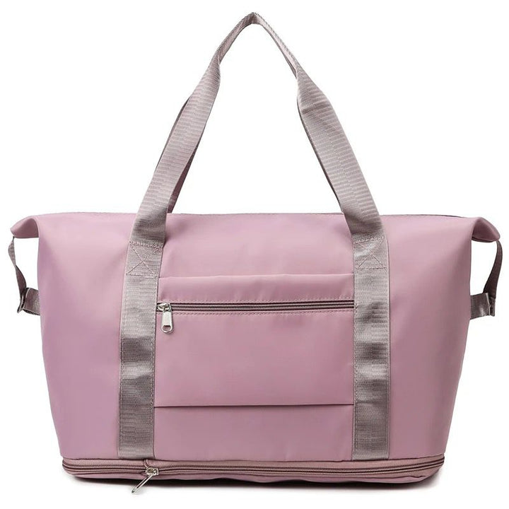 תיק מתקפל לנסיעות מתרחב עם שרוול למזוודה