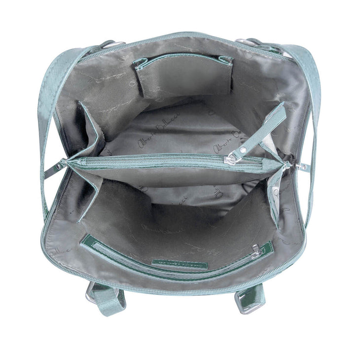 Alberto Bellucci תיק עור גב/ כתף קלאסי גדול ׁ