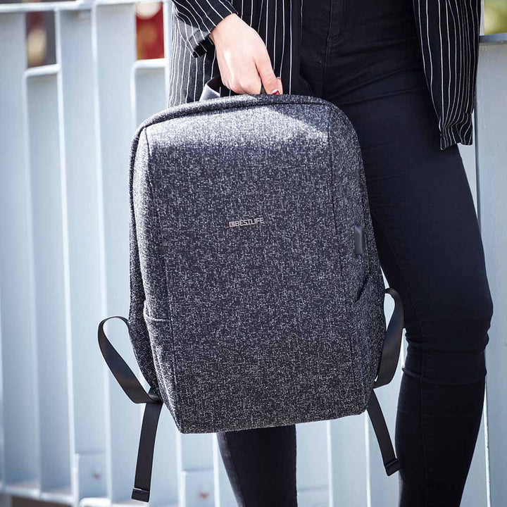 BESTLIFE TravelSafe תיק גב נגד גניבות למחשב "15.6