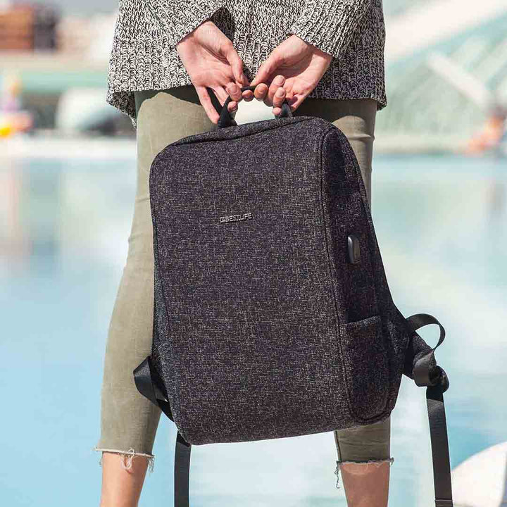 BESTLIFE TravelSafe תיק גב נגד גניבות למחשב "15.6