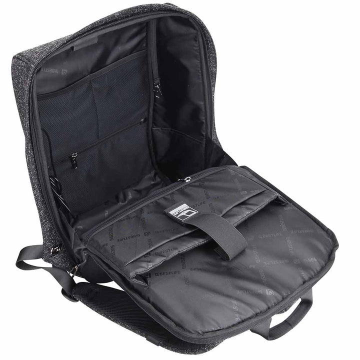 BESTLIFE TravelSafe תיק גב נגד גניבות למחשב "15.6
