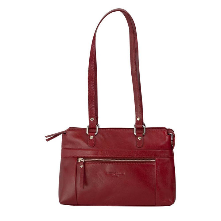 Alberto Bellucci תיק עור יד/ כתף קלאסי (4 צבעים)