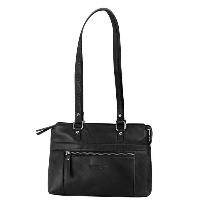 Alberto Bellucci תיק עור יד/ כתף קלאסי (4 צבעים)