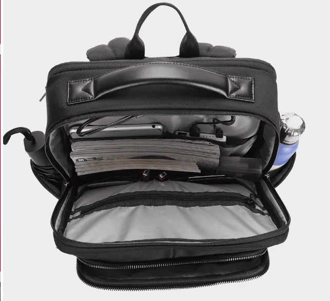 תיק גב יוניסקס עסקי יוקרתי ללפטופ 15.6" כולל שקעי טעינה נסתרים מבית המותג AOKING עם טעינת USB - תיק התיקיםAOKINGBackpacks