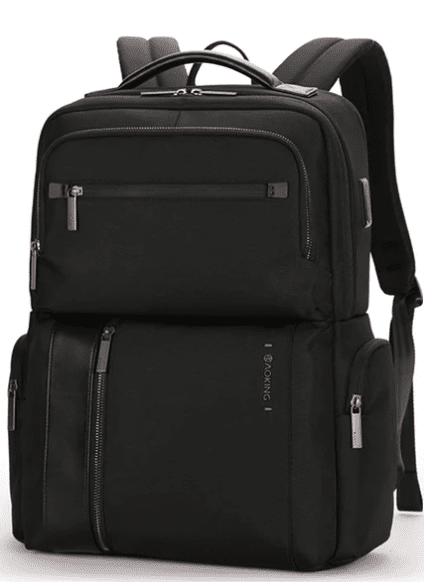 תיק גב יוניסקס עסקי יוקרתי ללפטופ 15.6" כולל שקעי טעינה נסתרים מבית המותג AOKING עם טעינת USB - תיק התיקיםAOKINGBackpacks