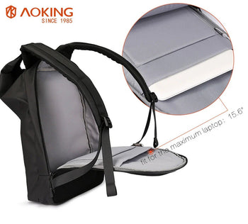 תיק גב ספורטיבי במראה ייחודי מוגן מים ללפטופ 15.6" מבית המותג AOKING - תיק התיקיםAOKINGBackpacks