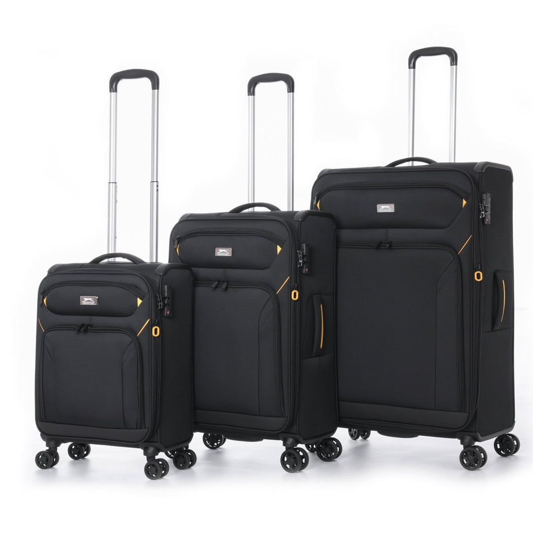 סט מזוודות בד פרמיום בגודל ענק 19"+25"+31" , של המותג SLAZENGER דגם New York II XL - תיק התיקיםSLAZENGERLuggage & Bags