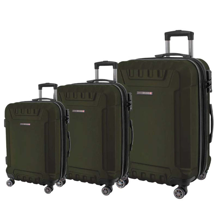 Swiss Brand  סט 3 מזוודות איכותיות קשיחות דגם Ranger