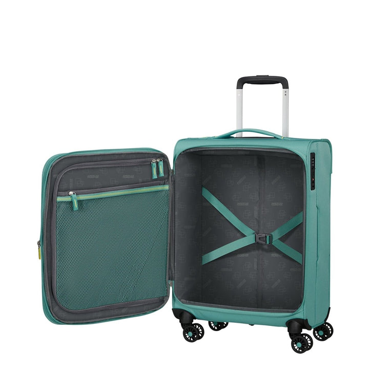 טרולי עליה למטוס קל 20” American Tourister Aerospin - תיק התיקיםSamsoniteמזוודות