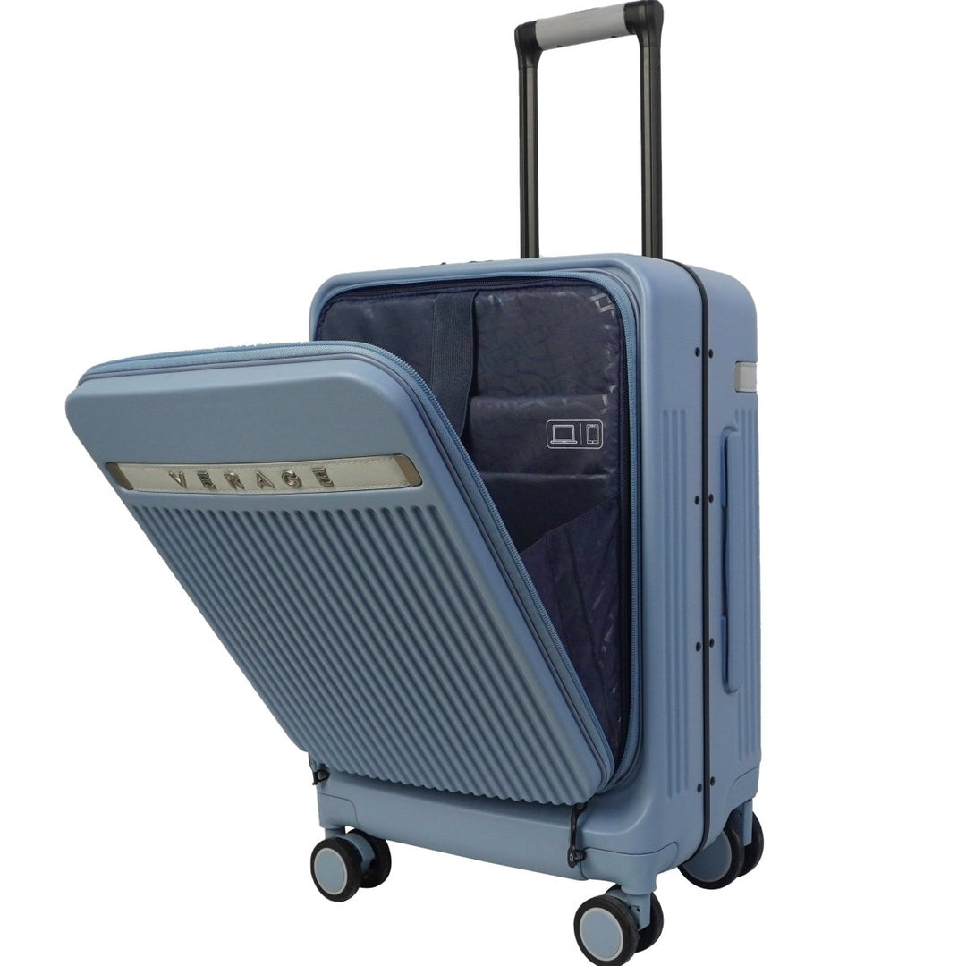 מזוודה יוקרתית קטנה 20" עליה למטוס מבית חברת VERAGE דגם WINDSOR FRONT POCKET המזוודה שמככבת במגזיני אופנה רבים - תיק התיקיםVERAGELuggage