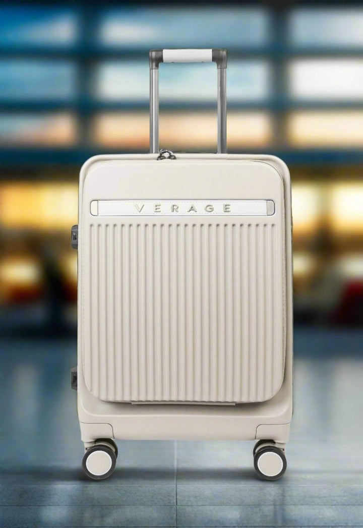מזוודה יוקרתית קטנה 20" עליה למטוס מבית חברת VERAGE דגם WINDSOR FRONT POCKET המזוודה שמככבת במגזיני אופנה רבים - תיק התיקיםVERAGELuggage