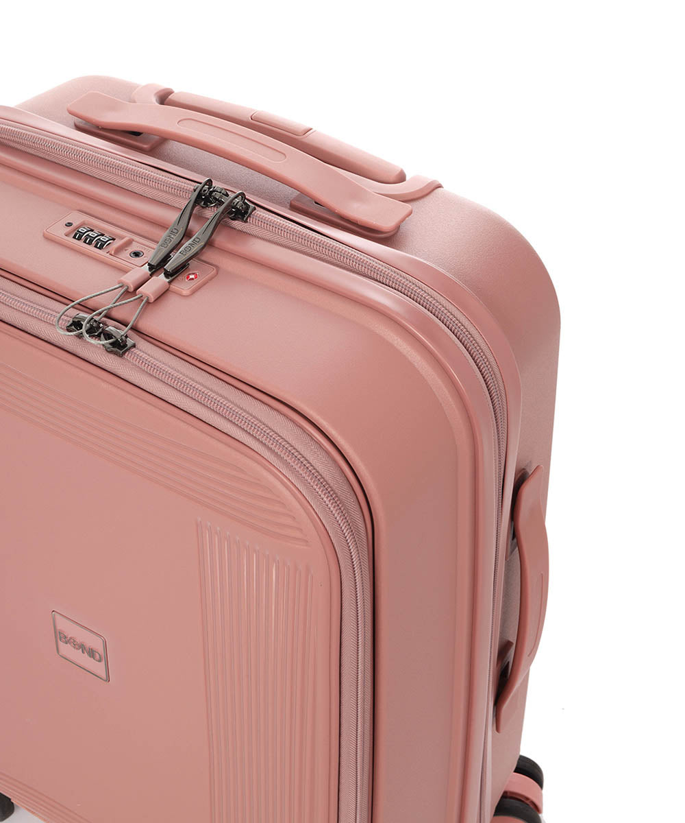 BOND Front Open 20" מזוודה קשיחה קטנה עלייה למטוס עם תא למחשב