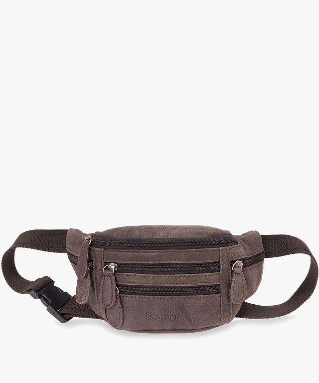 תיק פאוץ' מעור 3 רוכסנים - תיק התיקיםEmanuelפאוץ לגבר