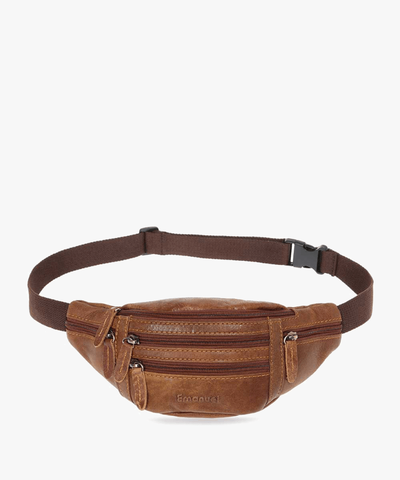 תיק פאוץ' מעור 3 רוכסנים - תיק התיקיםEmanuelפאוץ לגבר