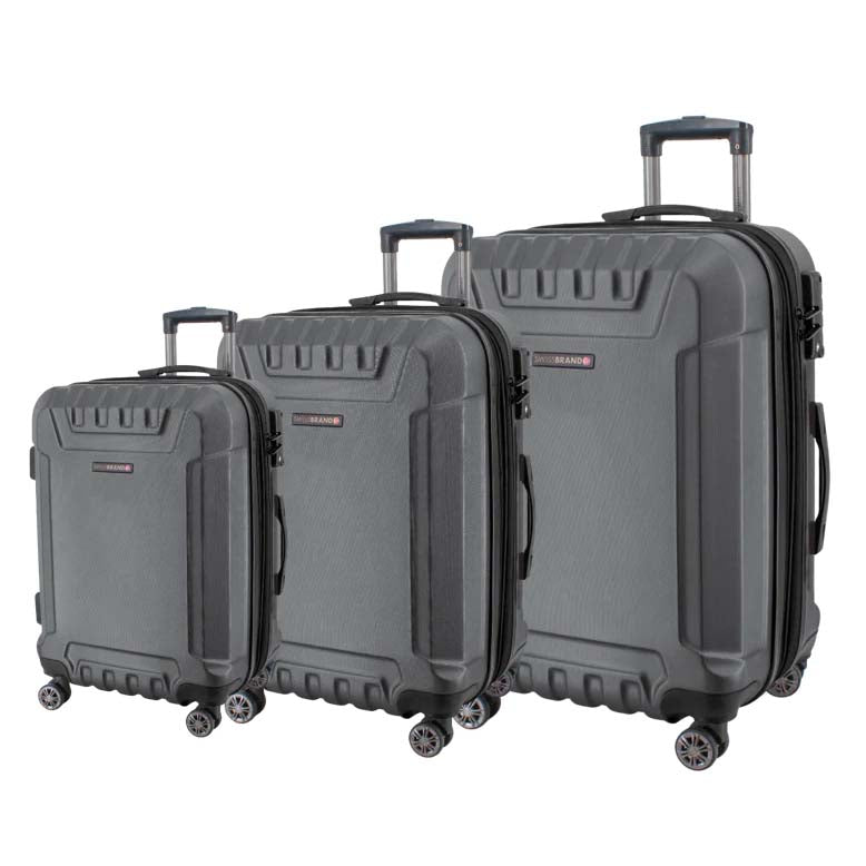 Swiss Brand  סט 3 מזוודות איכותיות קשיחות דגם Ranger