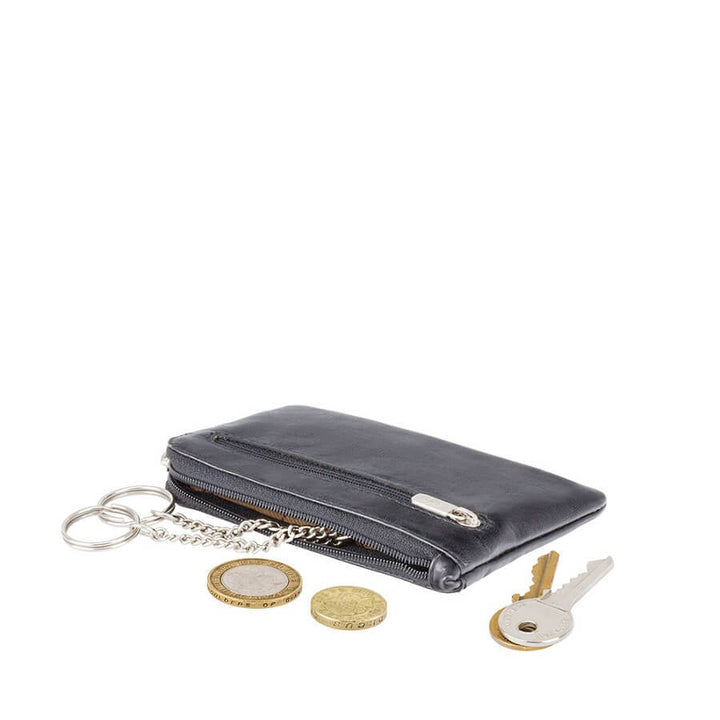 VISCONTI מחזיק מפתחות שטוח למטבעות וכרטיסים מדגם Geno