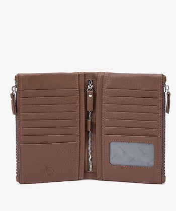 ארנק עור נאפה דגם קלאודיה