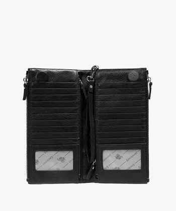 ארנק עור נאפה גדול דגם קלאודיה