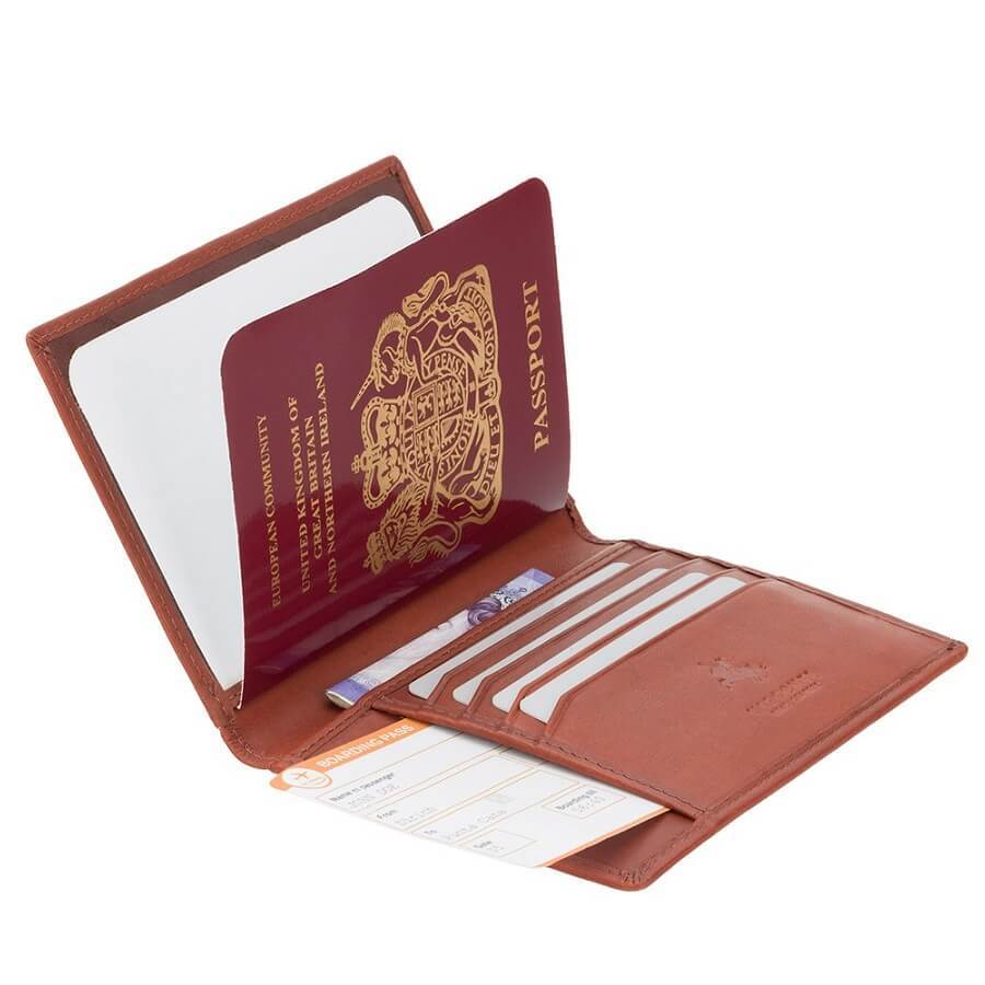 Visconti  כיסוי דרכון המכיל תאים לשטרות וכרטיסים