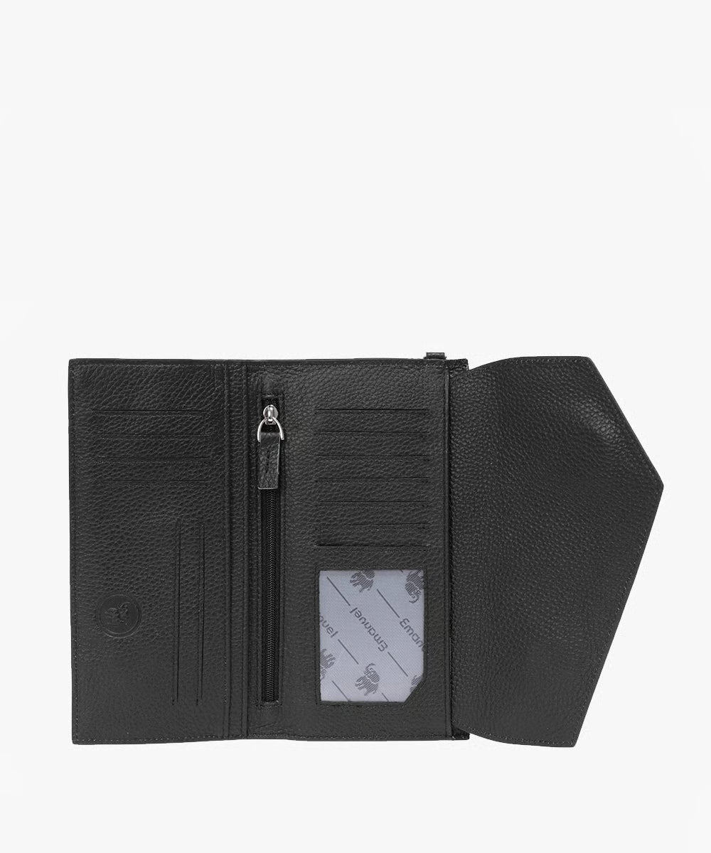 ארנק מעור דגם דיאמונד בינוני