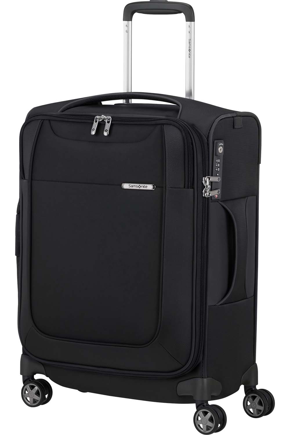 Samsonite D’lite מזוודה טרולי עלייה למטוס מתרחב מבד סמסונייט 20"