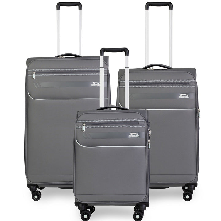 סט 3 מזוודות בד פרמיום קלות במיוחד דגם B-lite II מבית חברת היוקרה Slazenger