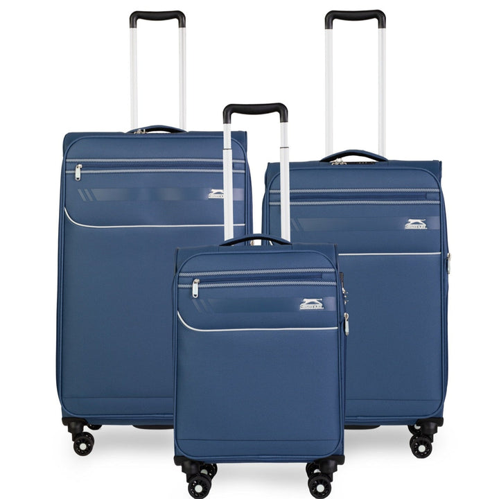 סט 3 מזוודות בד פרמיום קלות במיוחד דגם B-lite II מבית חברת היוקרה Slazenger