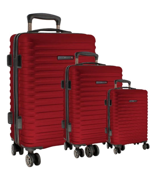 Swiss Brand  סט 3 מזוודות איכותיות קשיחות דגם Dublin