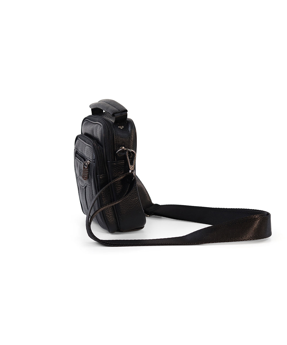 תיק צד קומפקטי מעור לגבר