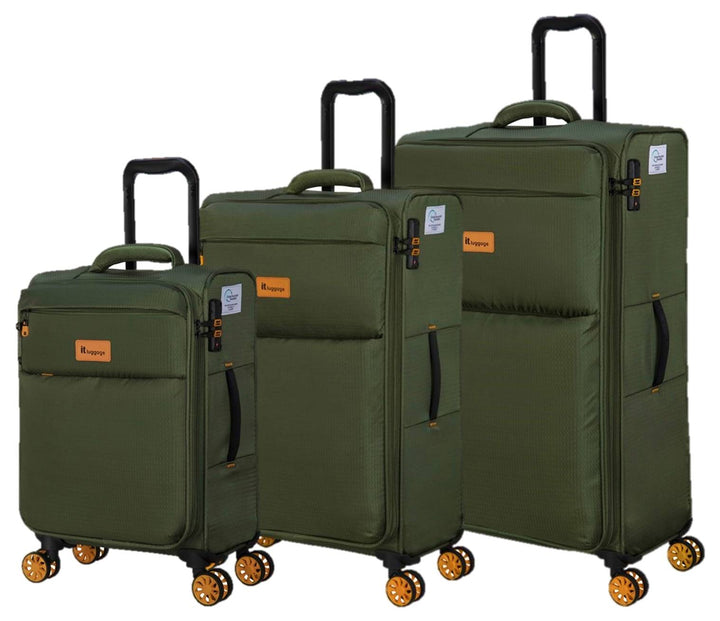 it Luggage Eco-Icon סט 3 מזוודות בד