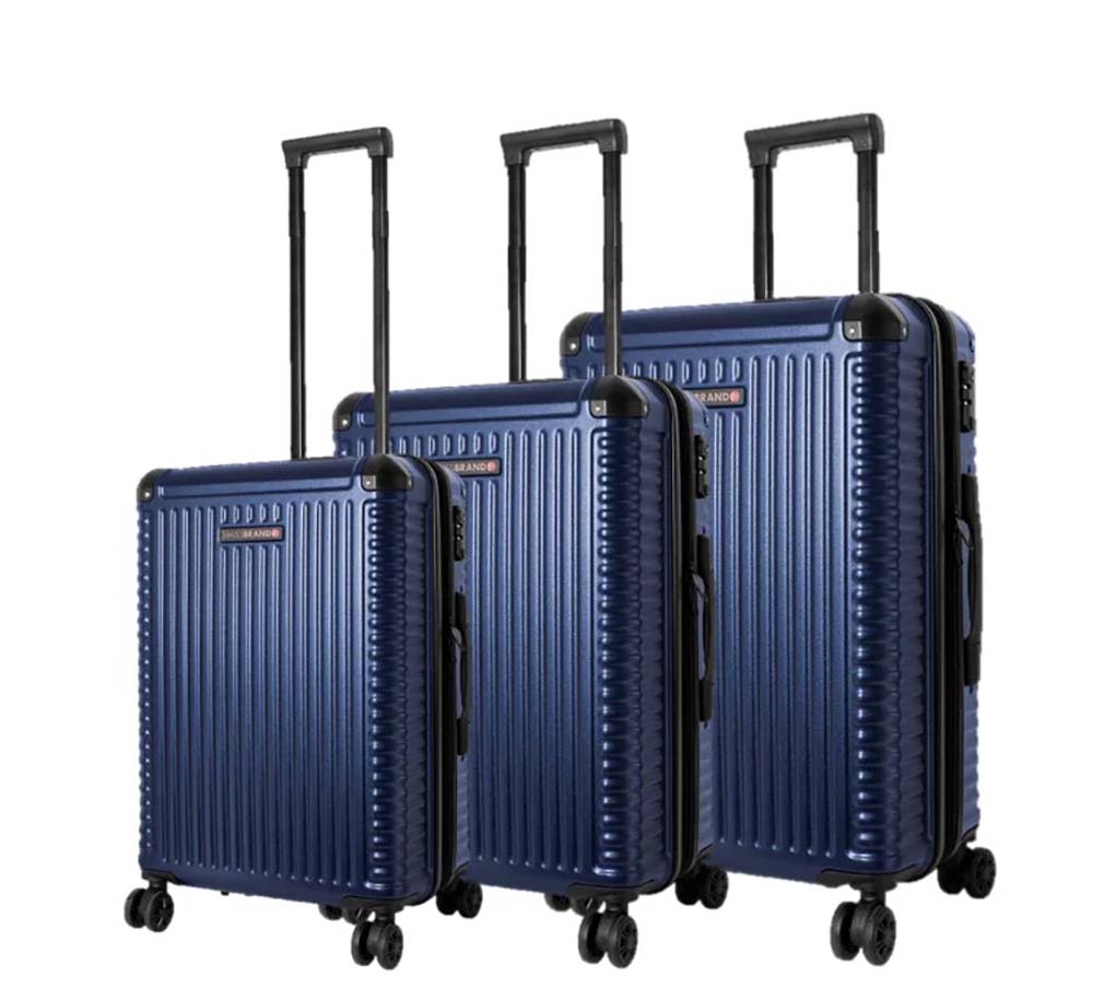 Swiss Brand  סט 3 מזוודות איכותיות קשיחות דגם Paris