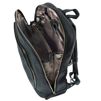 Alberto Bellucci תיק גב קלאסי מעור נאפה למחשב נייד 13.3” דגם Dario - תיק התיקיםAlberto Bellucciתיקים למחשב נייד