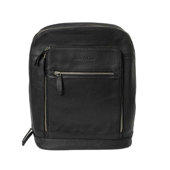 Alberto Bellucci תיק גב קלאסי מעור נאפה למחשב נייד 13.3” דגם Dario - תיק התיקיםAlberto Bellucciתיקים למחשב נייד