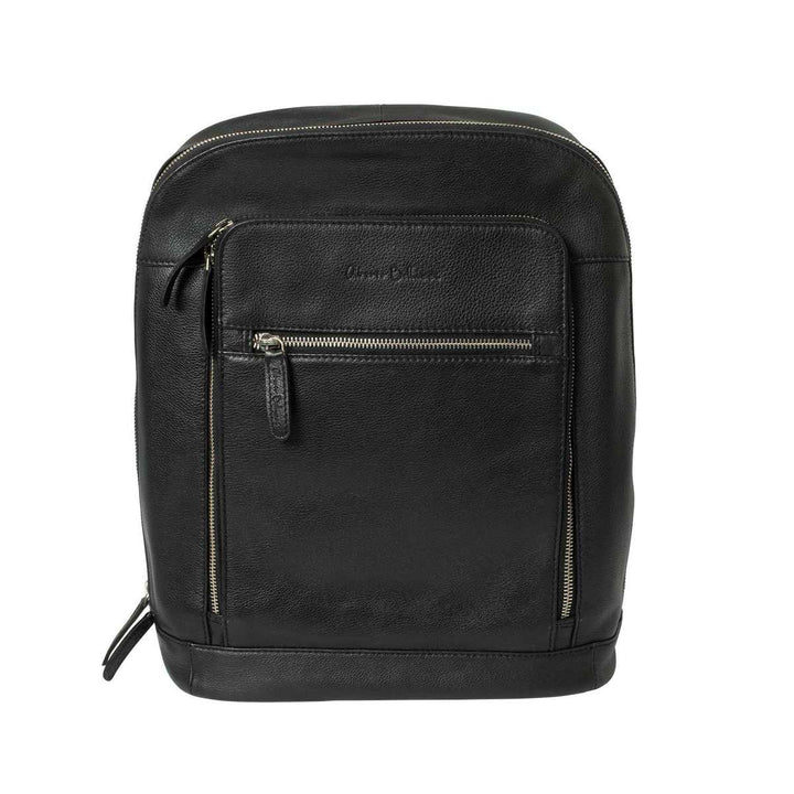 Alberto Bellucci תיק גב קלאסי מעור נאפה למחשב נייד 13.3” דגם Dario - תיק התיקיםAlberto Bellucciתיקים למחשב נייד