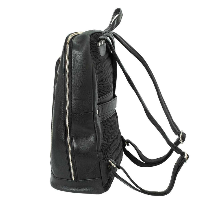 Alberto Bellucci תיק גב קלאסי מעור נאפה למחשב נייד 13.3” דגם Dario - תיק התיקיםAlberto Bellucciתיקים למחשב נייד