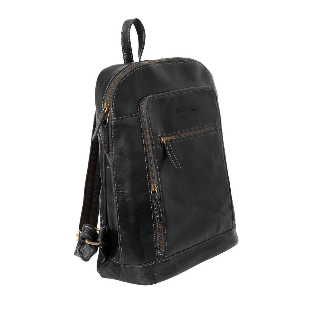 Alberto Bellucci תיק גב קלאסי מעור למחשב נייד 13.3” דגם Diego - תיק התיקיםAlberto Bellucciתיקים למחשב נייד