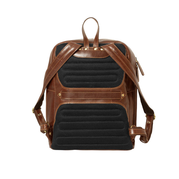 Alberto Bellucci תיק גב קלאסי מעור למחשב נייד 13.3” דגם Diego - תיק התיקיםAlberto Bellucciתיקים למחשב נייד