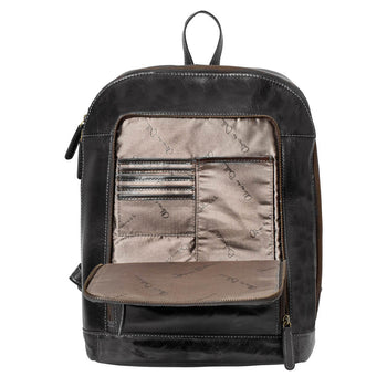 Alberto Bellucci תיק גב קלאסי מעור למחשב נייד 13.3” דגם Diego - תיק התיקיםAlberto Bellucciתיקים למחשב נייד