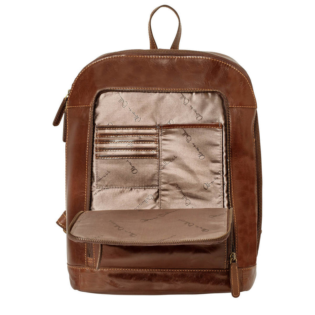 Alberto Bellucci תיק גב קלאסי מעור למחשב נייד 13.3” דגם Diego - תיק התיקיםAlberto Bellucciתיקים למחשב נייד