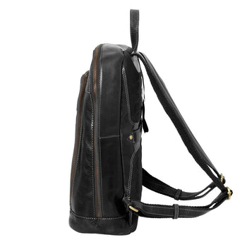 Alberto Bellucci תיק גב קלאסי מעור למחשב נייד 13.3” דגם Diego - תיק התיקיםAlberto Bellucciתיקים למחשב נייד