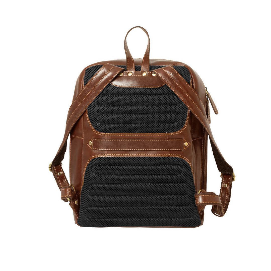 Alberto Bellucci תיק גב קלאסי מעור למחשב נייד 13.3” דגם Diego - תיק התיקיםAlberto Bellucciתיקים למחשב נייד