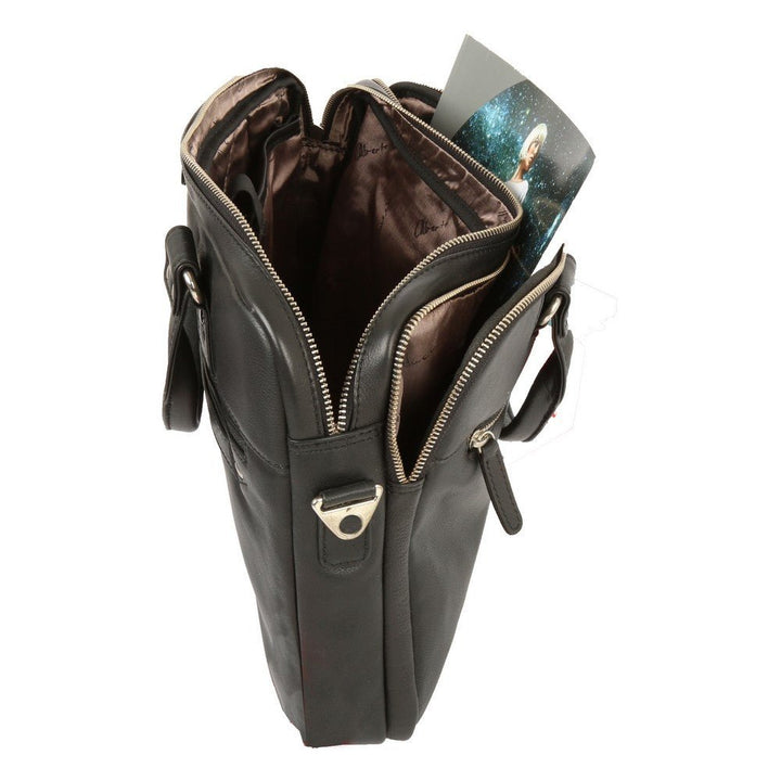 Alberto Bellucci תיק עסקים מעור למחשב נייד 15.6" דגם Agnese - תיק התיקיםAlberto Bellucciתיקי עסקים