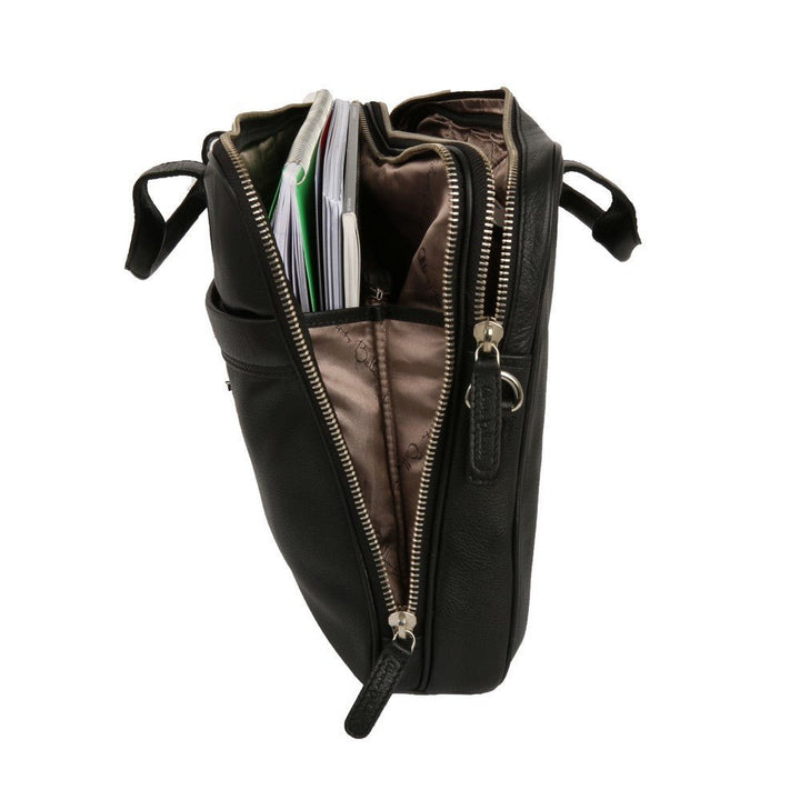 Alberto Bellucci תיק עסקים מעור למחשב נייד 15.6" דגם Alonso - תיק התיקיםAlberto Bellucciתיקי עסקים