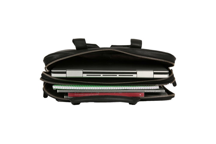 Alberto Bellucci תיק עסקים מעור למחשב נייד 15.6" דגם Alonso - תיק התיקיםAlberto Bellucciתיקי עסקים