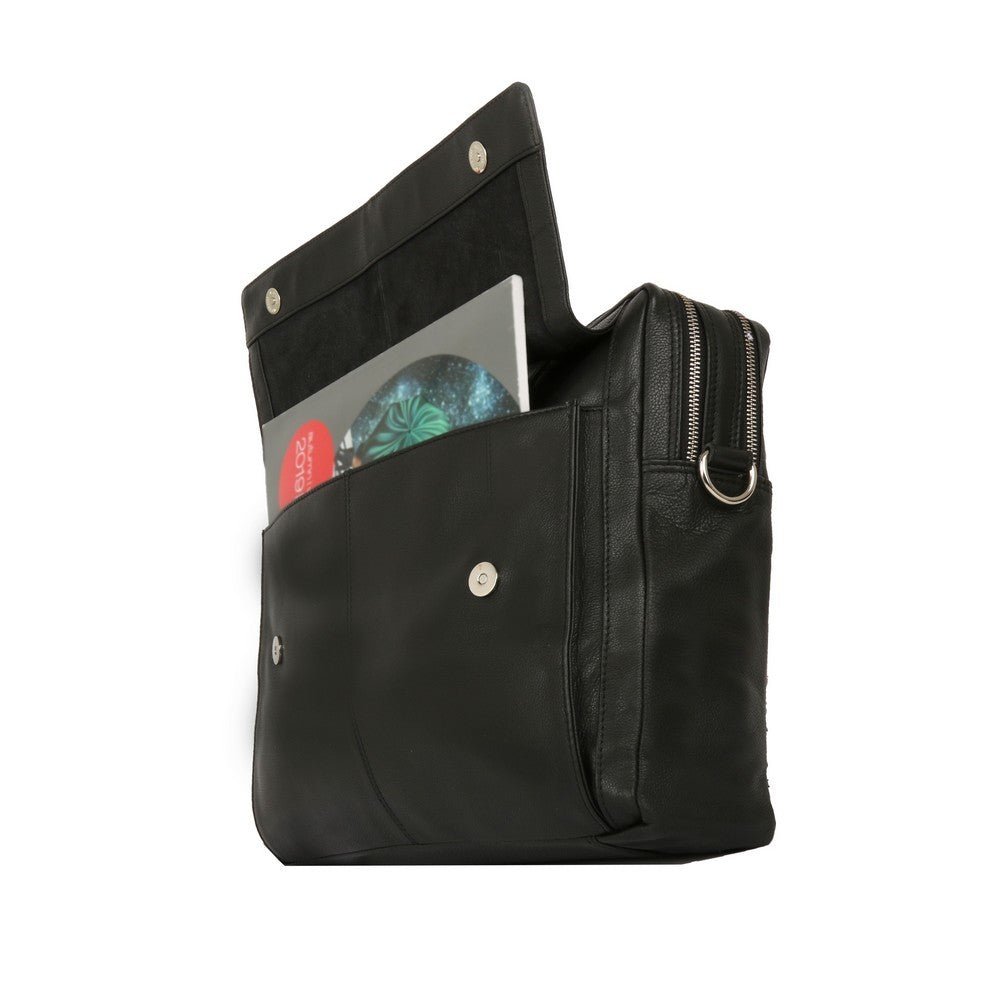 Alberto Bellucci תיק עסקים מעור למחשב נייד 15.6" דגם Angelo - תיק התיקיםAlberto Bellucciתיקי עסקים